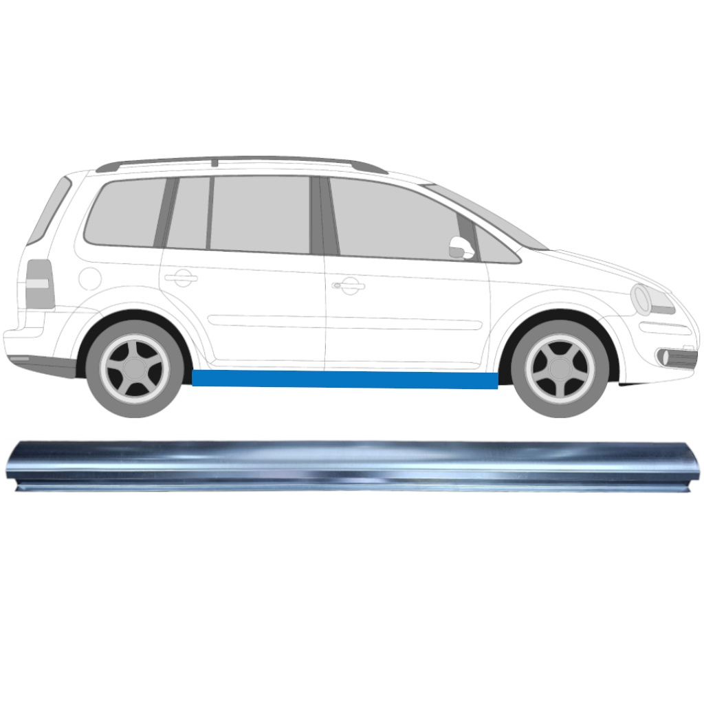 Panel De Reparación Del Umbral Para Volkswagen Touran 2003-2010 / Izquierda = Derecha (Simétrico) 11942
