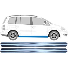 Panel de reparación del umbral para Volkswagen Touran 2003-2010 / Izquierda+Derecha / Conjunto 11943