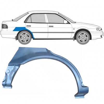 TOYOTA COROLLA 1997-2002 CHAPA DE REPARACIÓN DEL GUARDABARROS TRASERO / DERECHA