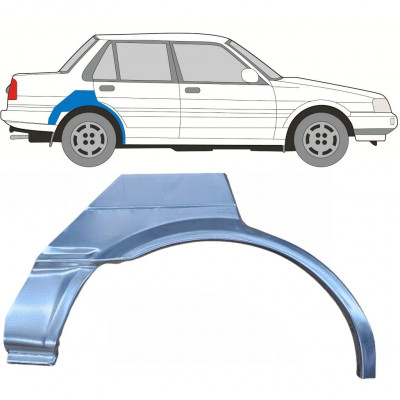 Panel de reparación guardabarros trasero para Toyota Corolla 1983-1988 / Derecho 7692