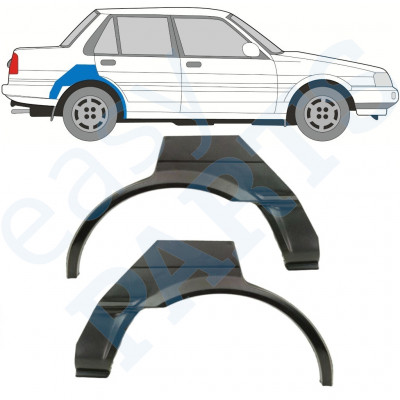 Panel de reparación guardabarros trasero para Toyota Corolla 1983-1988 / Izquierda+Derecha / Conjunto 9884