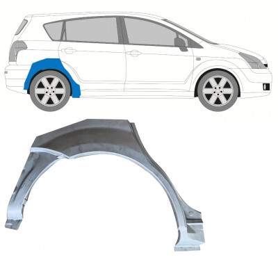 Panel de reparación guardabarros trasero para Toyota Corolla Verso 2004-2009 / Derecho 7698