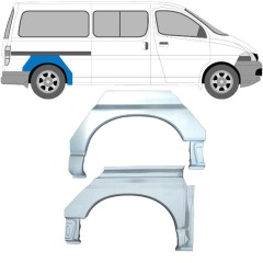 Panel de reparación guardabarros trasero para Toyota Hiace 1995-2006 / Izquierda+Derecha / Conjunto 10028