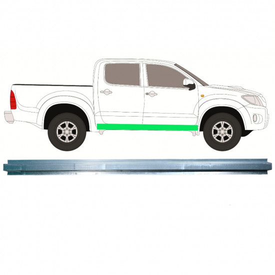 Panel de reparación del umbral interno para Toyota Hilux 2005-2015 / Izquierda = Derecha (simétrico) 11456