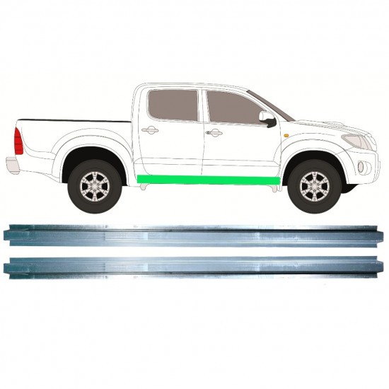 Panel de reparación del umbral interno para Toyota Hilux 2005-2015 / Conjunto 11457