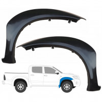 Moldura lateral guardabarros delantero para Toyota Hilux 2005-2015 / Izquierda+Derecha / Conjunto 9476