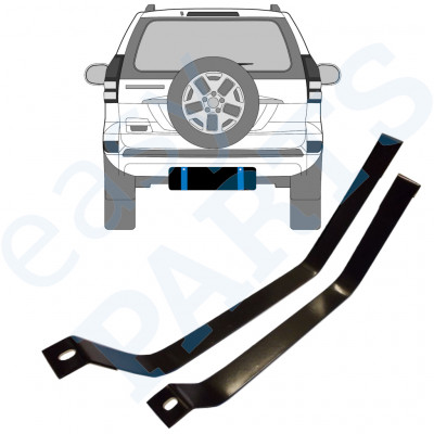 TOYOTA LAND CRUISER 2003-2010 ABRAZADERAS DEL DEPÓSITO DE COMBUSTIBLE