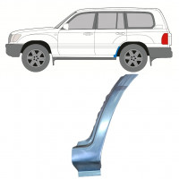 Panel de reparación guardabarros trasero parte inferior para Toyota Land Cruiser 1998-2007 / Izquierda 8985