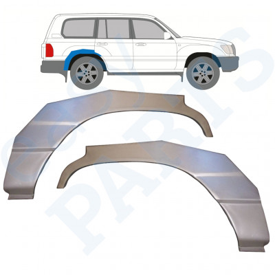 Panel de reparación guardabarros trasero para Toyota Land Cruiser 1998-2007 / Izquierda+Derecha / Conjunto 9766