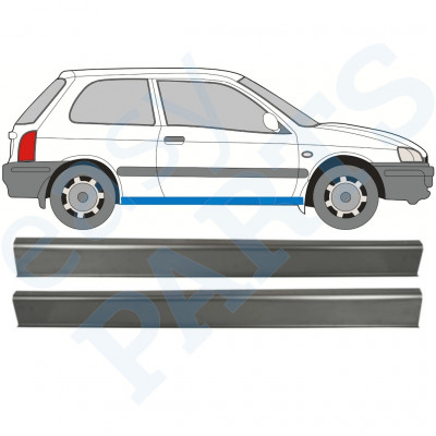 Panel de reparación del umbral para Toyota Starlet 1996-1999 / Izquierda = Derecha (simétrico) / Conjunto 9887