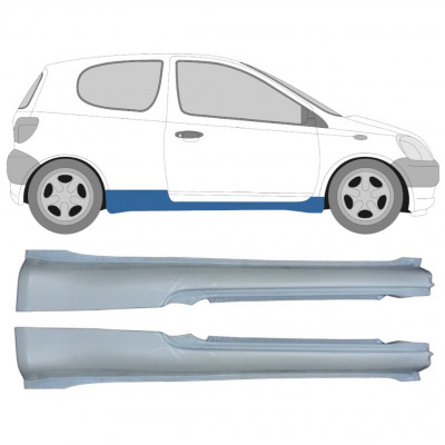 Panel de reparación del umbral para Toyota Yaris 1999-2006 / Izquierda+Derecha / Conjunto 9214