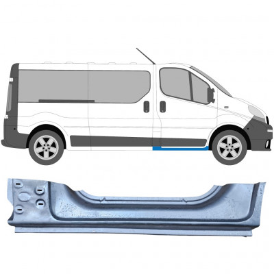 Panel de reparación del umbral para Opel Vivaro / R Trafic 2001- / Derecho 6927