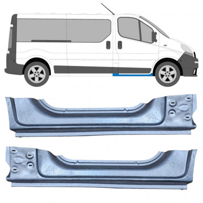 Panel de reparación del umbral para Opel Vivaro / R Trafic 2001- / Izquierda+Derecha / Conjunto 9654