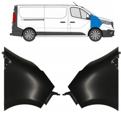 Guardabarro delantero para Renault Trafic 2014- 2021-2026 / Izquierda+Derecha / Conjunto 17106