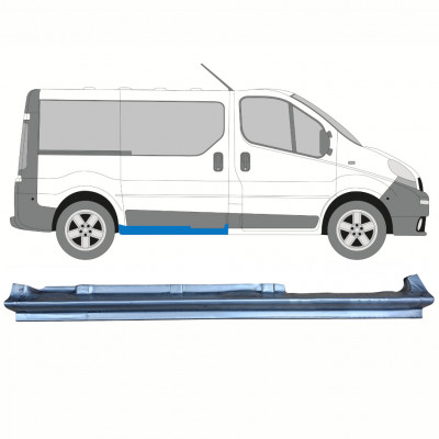 Panel de reparación del umbral de la puerta corredera para Renault Trafic Opel Vivaro 2001-2014 / Derecho 8576