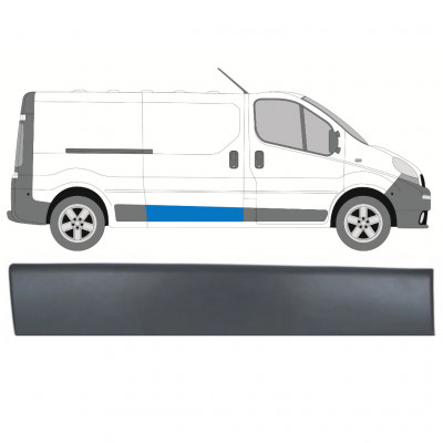 RENAULT TRAFIC 2001-2014 LISTÓN EMBELLECEDOR DE LA PUERTA CORREDERA / DERECHA