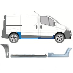 Panel de reparación conjunto para Opel Vivaro 2001-2014 / Derecho / 13313
