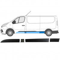 Conjunto de molduras para Renault Trafic Opel Vivaro Talento 2014- / LWB / Izquierda /  8566