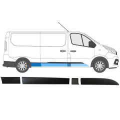 Conjunto de molduras para Opel Vivaro 2014-2019 / Derecho / 14428
