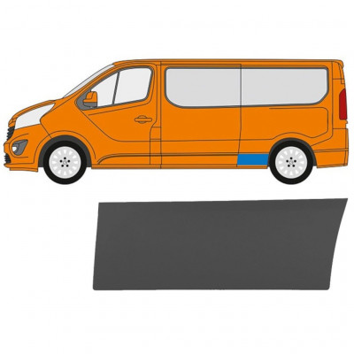 RENAULT TRAFIC 2014- LARGO MOLDURA LATERAL / IZQUIERDA