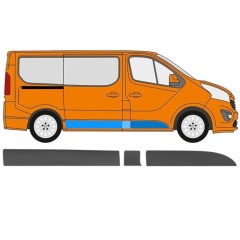 Moldura lateral para Opel Vivaro 2014-2019 / Derecho / Conjunto 13326