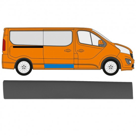 Moldura puerta corredera para Renault Trafic 2014- / Derecho 11250