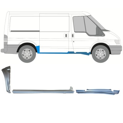 Panel de reparación conjunto para Ford Transit 2000-2013 / Derecho / 15019
