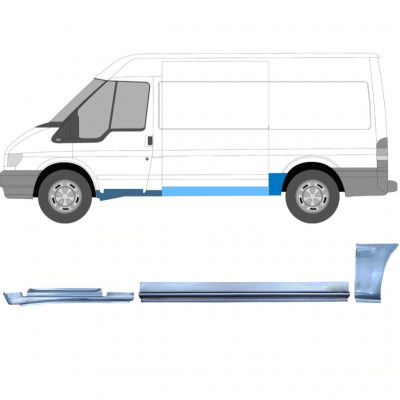 Panel de reparación conjunto para Ford Transit 2000-2013  / MWB / Izquierda /  12435