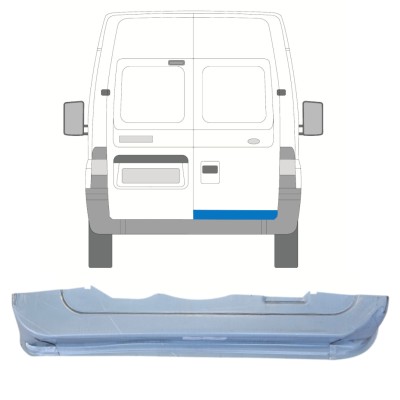 Panel de reparación puerta trasera para Ford Transit 2000-2013 / Derecho 14654