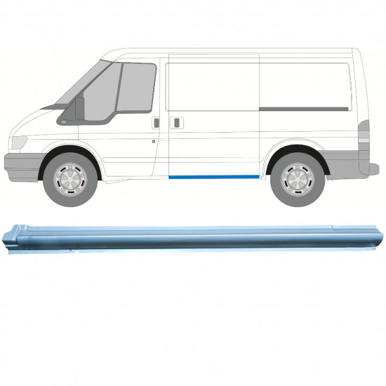 Panel de reparación del umbral de la puerta corredera para Ford Transit 2000-2013 / SWB / Izquierda 12793