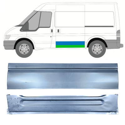 FORD TRANSIT 2000-2013 DISTANCIA ENTRE EJES CORTA PUERTA CORREDERA EXTERIOR PANEL DE REPARACIÓN / KIT / IZQUIERDA