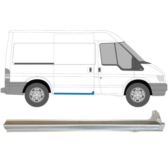 Panel de reparación del umbral de la puerta corredera para Ford Transit 2000-2013 / Derecho 15062