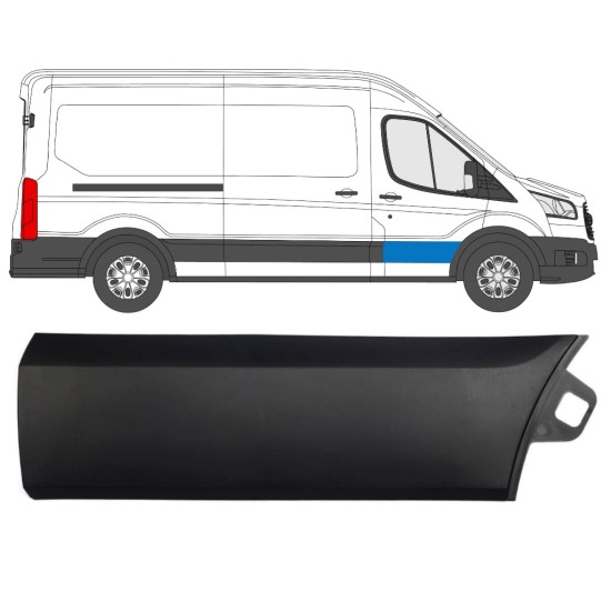 Moldura puerta delantera para Ford Transit 2014- / Derecho 14659