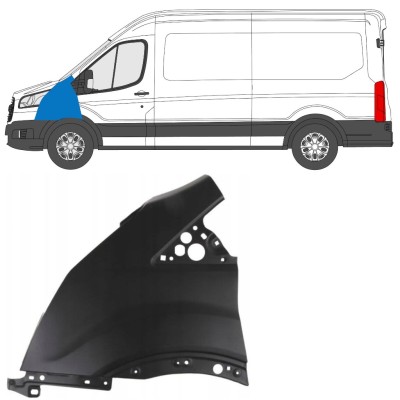 Guardabarro delantero para Ford Transit 2014- 2014-2019 / Izquierda 17093