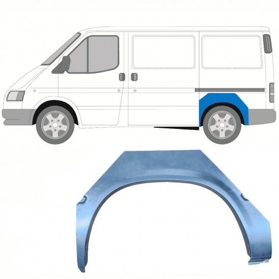 Panel de reparación guardabarros trasero para Ford Transit 1991-2000 / SWB / Izquierda 8823