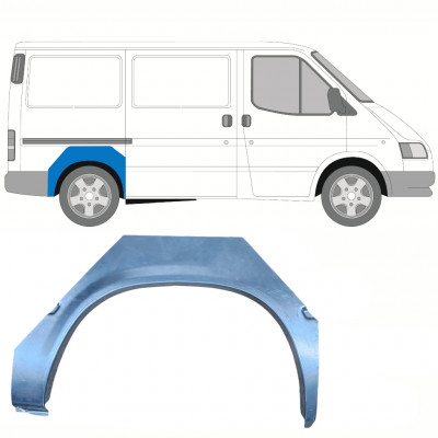 Panel de reparación guardabarros trasero para Ford Transit 1985-1991 / Derecho 8532