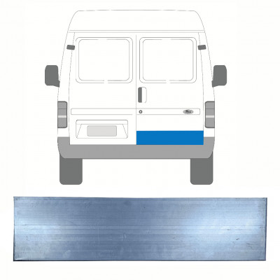 Panel de reparación puerta trasera baja para Ford Transit 1985-2000 / Derecho 8448