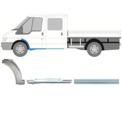 Panel de reparación del umbral + guardabarros delantero para Ford Transit 2000-2013 / Izquierda / Conjunto 9924