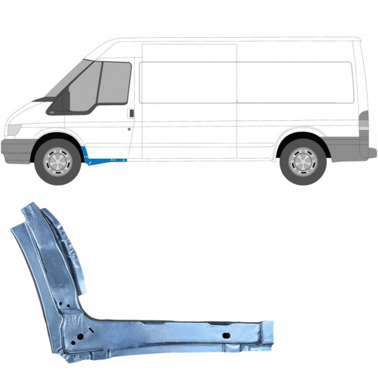 FORD TRANSIT 2000-2013 PANEL DE REPARACIÓN DEL UMBRAL INTERIOR / IZQUIERDA