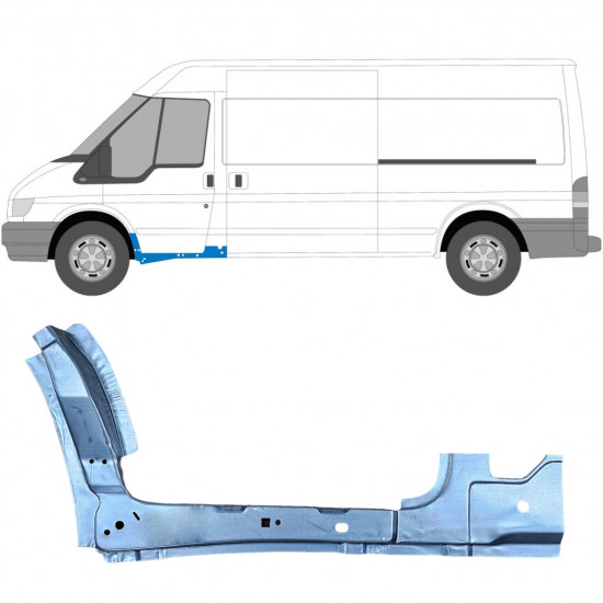 Panel de reparación delantero interno para Ford Transit 2000-2013 / Izquierda 7155