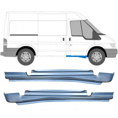 Panel de reparación del umbral puerta delantera para Ford Transit 2000-2013 / Izquierda+Derecha / Conjunto 10622