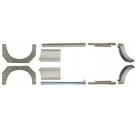 Panel de reparación del umbral + guardabarros trasero para Ford Transit 2000-2013 / LWB / Izquierda+Derecha / Conjunto 10640