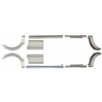 Panel de reparación del umbral + guardabarros trasero para Ford Transit 2000-2013 / LWB / Izquierda+Derecha / Conjunto 10630