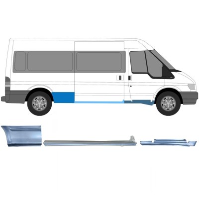 Panel de reparación conjunto para Ford Transit 2000-2013  / LWB / Derecho /  12436