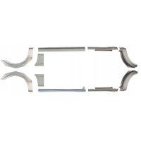 Panel de reparación del umbral + guardabarros trasero para Ford Transit 2000-2013 / Izquierda+Derecha / Conjunto 10637