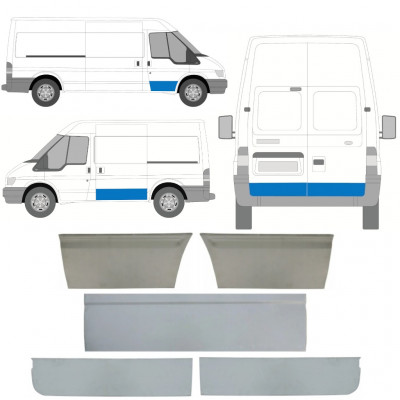 FORD TRANSIT 2000-2013 PUERTAS PANEL DE REPARACIÓN / KIT