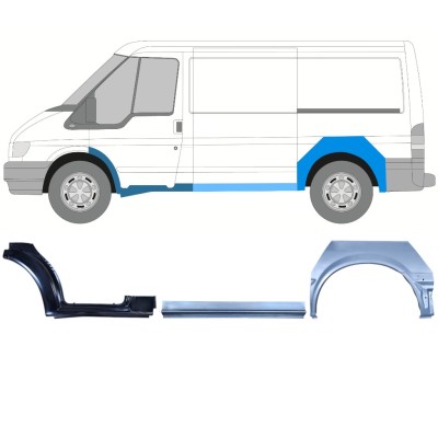 Panel de reparación conjunto para Ford Transit 2000-2013 / Izquierda / 15023