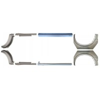 Panel de reparación del umbral + guardabarros trasero para Ford Transit 2000-2013 / Conjunto 12674