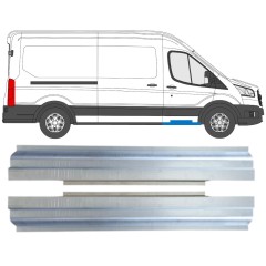 Panel de reparación del umbral para Ford Transit 2014- / Izquierda+Derecha / Conjunto 16141