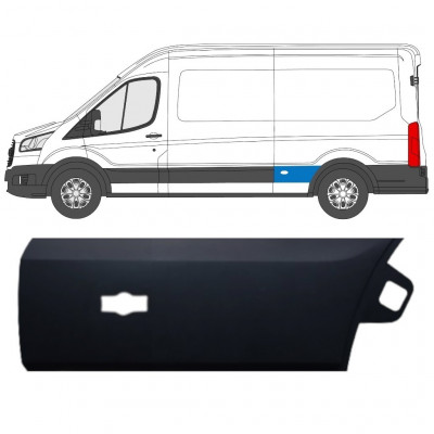 Moldura lateral guardabarros trasero para Ford Transit 2014-  / LWB / Izquierda 11689